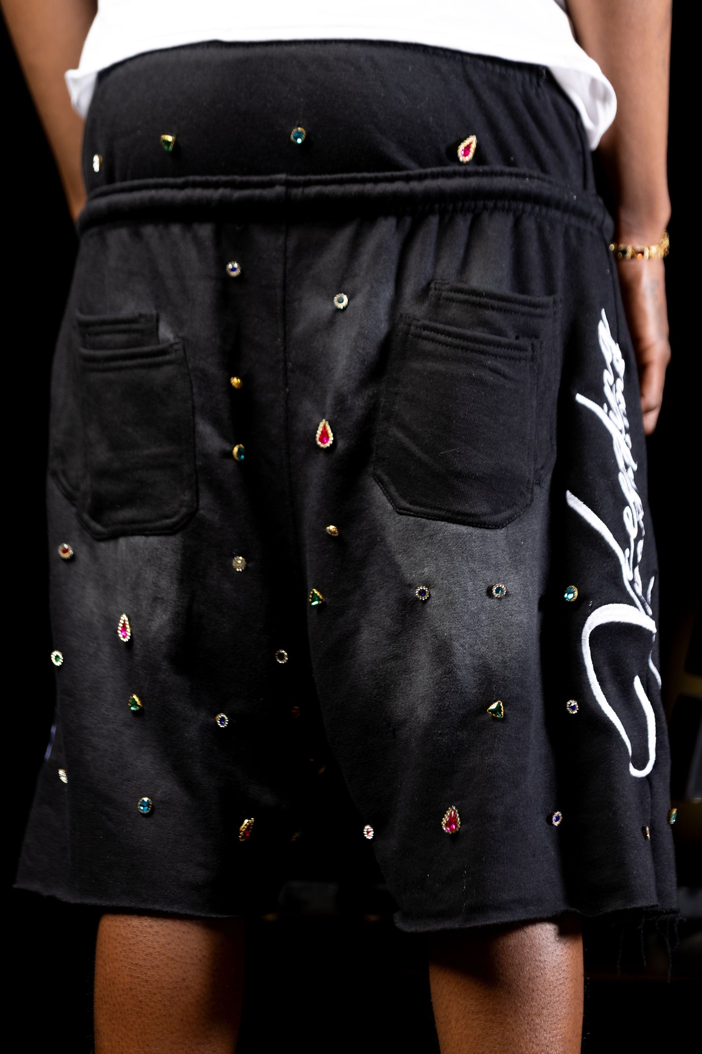 Double Waisted Xceeding Xpectations Gemstones Shorts