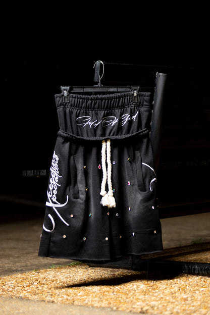 Double Waisted Xceeding Xpectations Gemstones Shorts