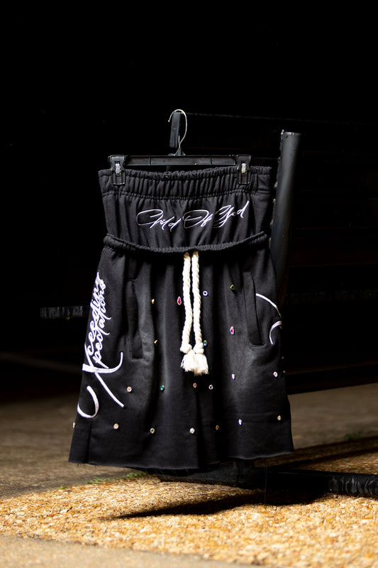 Double Waisted Xceeding Xpectations Gemstones Shorts