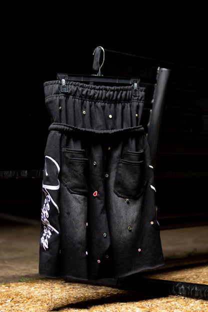 Double Waisted Xceeding Xpectations Gemstones Shorts